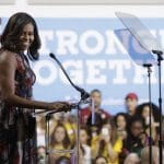 Stirring Michelle Obama speech highlights Clinton’s “persistence and consistency”