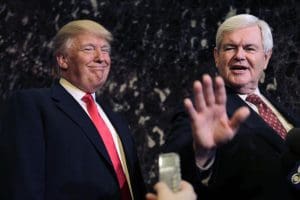 Newt Gingrich, Donald Trump