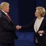 Wildest presidential debate ends with Trump endorsing Clinton’s tenacity