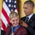 President Obama chokes up awarding Ellen DeGeneres the Presidential Medal of Freedom