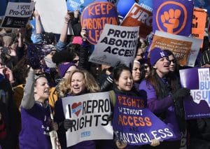 Reproductive rights supporters