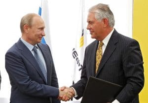 Vladimir Putin, Rex Tillerson,  Igor Sechin