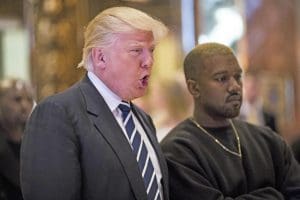Kayne West visits Trump Towers