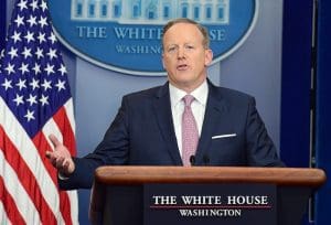 White House Press Secretary Holds First Briefing