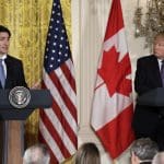 Canadian PM Justin Trudeau speaks out for refugees at Trump press conference