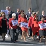 The Resistance in red: Democratic women storm the Capitol
