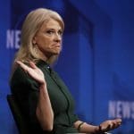 Crowd laughs out loud as Kellyanne Conway decries people who “say things that just aren’t true”