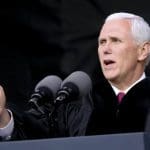 Mike Pence glorifies Donald Trump as “example” to students at Christian college