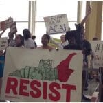 GOP senators confronted at DC airport by spontaneous health care protest
