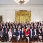 This photo of Trump’s White House interns is stunningly white and male
