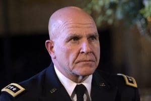 Army Lt. General and U.S. National Security Adviser H.R. McMaster