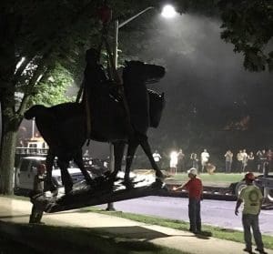 Confederate statues were removed through Baltimore