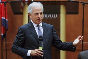 Republican Sen. Bob Corker is afraid to face his Tennessee constituents and insults them when he does