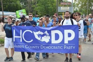 Democrats march in Harris County, Texas