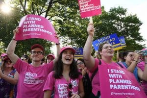 Planned Parenthood supporters rallied to save health care
