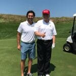 Trump enjoys golf with friends in between threats of nuclear war with North Korea