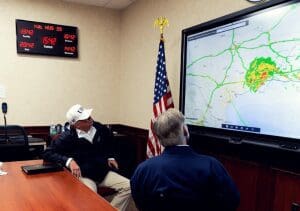 Trump witnesses the hurricane devastation 