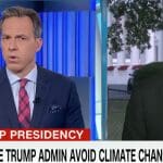 “It’s a big topic for the world.” Jake Tapper smacks down White House on climate change