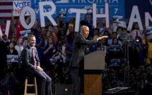 President Barack Obama with Democratic Virginia gubernatorial candidate Lt. Gov., Ralph Northam