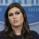 Sarah Sanders demands reporters not cover Trump campaign staffers indicted for conspiracy