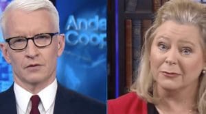 CNN's Anderson Cooper and Roy Moore spokeswoman Janet Porter.