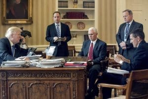 Donald Trump,Reince Priebus,Mike Pence,Sean Spicer,Michael Flynn