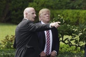 Trump with his bodyguard, Keith Schiller