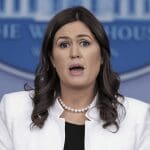Sarah Sanders stunned speechless when asked about Trump’s unhinged “treason” attack