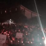 Thousands break out chanting ‘no more guns’ at massive vigil