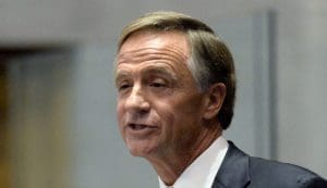 Tennessee Gov. Bill Haslam gives his annual State of the State address to a joint convention of the Tennessee General Assembly Monday, Jan. 29, 2018, in Nashville, Tenn.