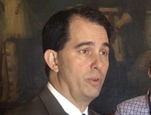 Wisconsin Gov. Scott Walker speaking to reporters, expresses confidence that his top priorities, including an overhaul of the juvenile justice system, will pass this session but he's not as enthusiastic about creating a new 