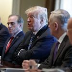 Trump awkwardly hails International Women’s Day at mostly male Cabinet meeting