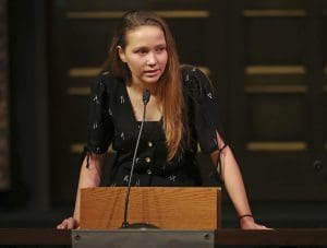 Lauren Hogg, a student survivor from Marjory Stoneman Douglas High School in Parkland, FL, slammed the NRA for its Oscars ad campaign
