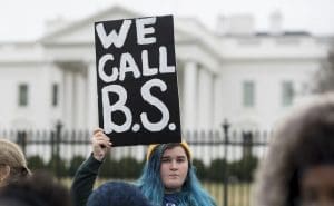 Students protest gun violence at White House after Parkland shooting