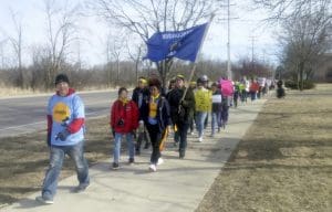 Students march to Paul Ryan's hometown to demand action on guns