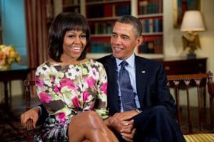 First Lady Michelle Obama and President Barack Obama