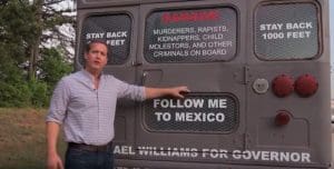 Georgia Republican Michael Williams deportation bus ad