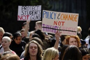 Students rally against gun violence