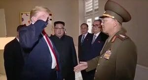 Trump salutes North Korea general