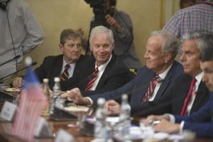 John Kennedy, Ron Johnson, Jerry Moran, and other GOP members of Congress meet with Russians