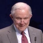 Jeff Sessions laughs and eggs on teens chanting ‘Lock her up!’