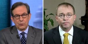 Fox anchor Chris Wallace and OMB Director Mick Mulvaney