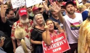 Trump supporters at Tampa rally