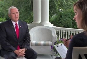 Vice President Mike Pence and Margaret Brennan