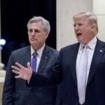 GOP House Leader McCarthy silent as Trump threatens his home state