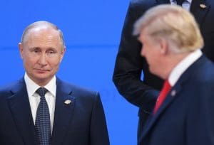 Putin gazes at Trump