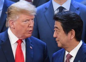 Trump talks to Japanese Prime Minister Shinzo Abe