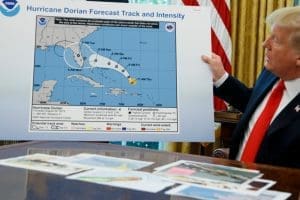 Donald Trump, Hurricane Dorian