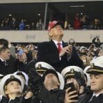 Military investigating ‘white power’ hand signs at Army-Navy game Trump attended