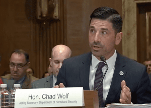 Department Homeland Security acting Secretary Chad Wolf
